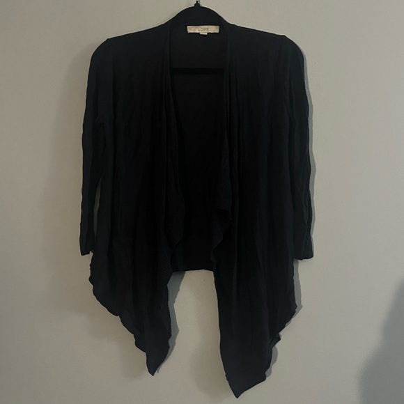 Women's Splendid Atlas Open Front Cardigan Size Small - Black